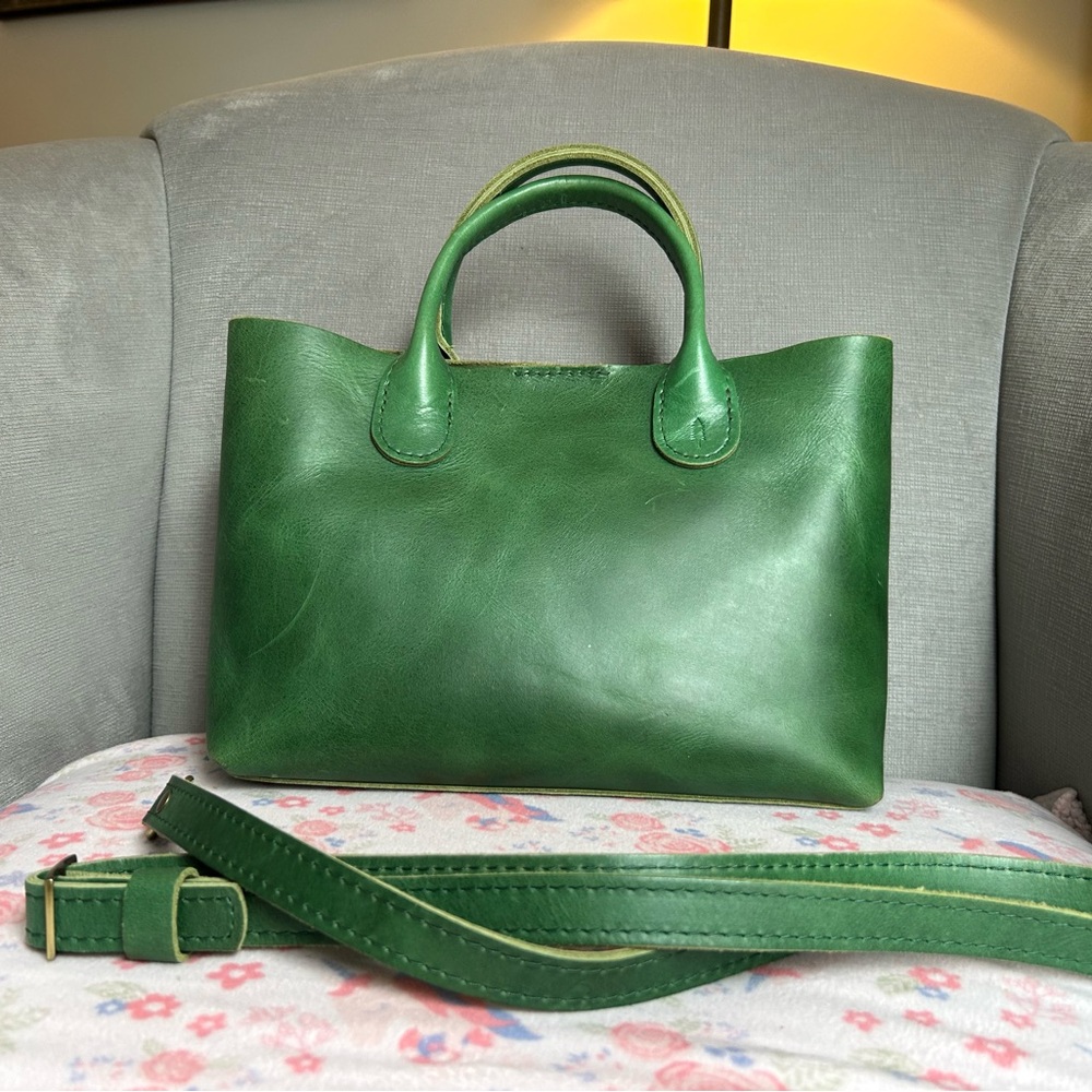 Portland Leather Large Raindrop Cowboy Mint - Picture 4 of 8